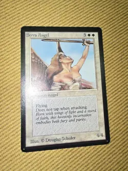 Magic The Gathering Limited Beta Serra Angel Mod Played - Image 1