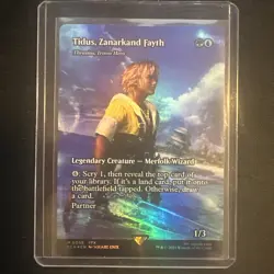 Tidus, Zanarkand Fayth (Thrasios, Triton Hero) - Borderless Foil - Image 1