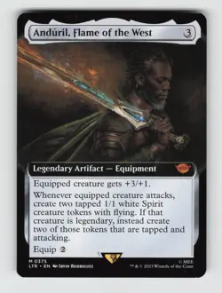 Anduril, Flame of the West (Extended Art)*Non-Foil* LTR 375 NM - Image 1