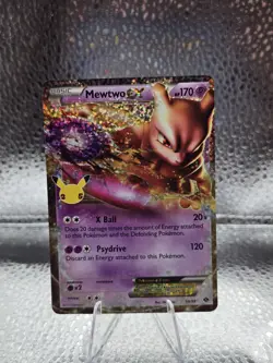 Pokemon TCG Mewtwo EX 54/99 Celebrations Classic Collection Holo - Image 1