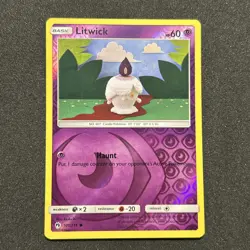 Litwick 101/214 Sun & Moon Lost Thunder Regular Pokemon TCG Lightly Played - Image 1