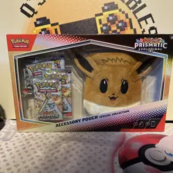 Pokemon TCG Prismatic Evolutions Accessory Pouch Special Collection Box Sealed - Image 1
