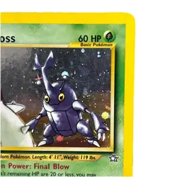 Heracross 6/111 Neo Genesis Holo MP Pokemon TCG Vintage Wizards of the Coast - Image 4