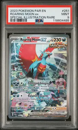 Pokemon Roaring Moon ex Paradox Rift Special Illustration Rare #251 PSA 9 Mint - Image 1