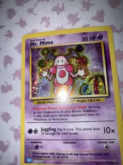 Pokemon TCG - Mr. Mime Holo - 013/034 - CLB - Classic Collection - Image 2