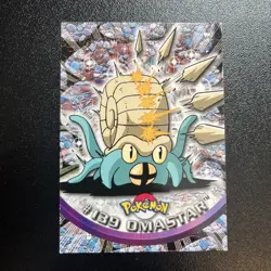 Pokemon Topps Blue logo Series 3 Non-holo #139 Omastar - Image 1