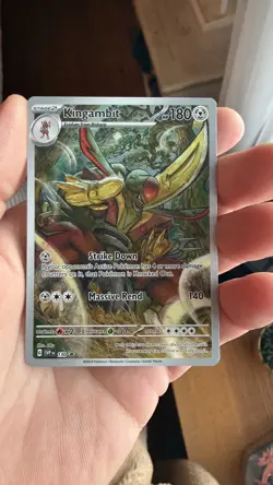 Pokemon Kingambit SVP 130 Scarlet & Violet Holo Black Star Promo - Image 1