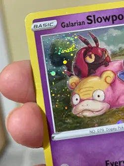 POKEMON GALARIAN SLOWPOKE SWSH126 PROMO BLACK STAR COSMOS HOLO DOUBLE SWIRL NM - Image 3
