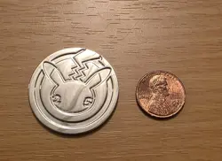 RARE PROOF Mirror Collectible Nintendo Pikachu Pokemon Metal Flip Coin Token NEW - Image 1