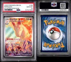 2025 Pokemon SV Destined Rivals Rapidash #189/182 PSA 10 - Image 3