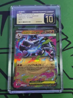 Mega Charizard X EX Holo CGC 10 Pristine Pokemon (2025) JPN Inferno X 013/080 - Image 1