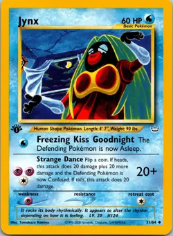 Jynx 31/64 Near Mint Neo Revelation 1st ed. Non-Holo Pokemon Vintage - Image 1
