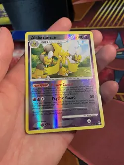 Pokemon Alakazam Reverse Holo 2/123 Mysterious Treasures Moderately Played - Image 3