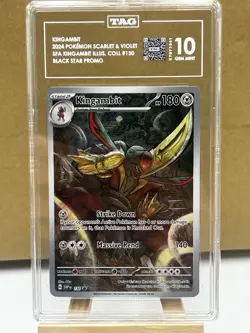 TAG 10 Kingambit 2024 Pokemon SV #130 Black Star Promo - Image 1