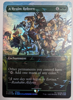 A Realm Reborn (566) Chocobo Track Foil! Borderless, Final Fantasy Magic MtG NM! - Image 1