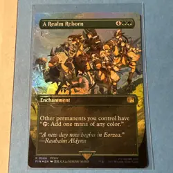 MTG: A Realm Reborn (Borderless) (Chocobo Track Foil) Final Fantasy Foil - Image 1