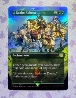 A Realm Reborn - 566 - Borderless Chocobo Track Foil MTG Final Fantasy NM - Image 1
