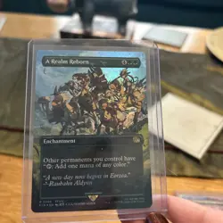 A Realm Reborn MTG Magic Final Fantasy NM (Borderless Chocobo Track Foil) - Image 1