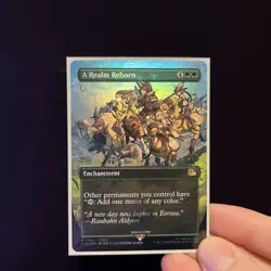 A Realm Reborn MTG Magic Final Fantasy NM (Borderless Chocobo Track Foil) - Image 1