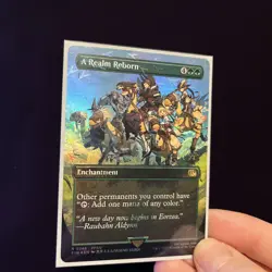 A Realm Reborn MTG Magic Final Fantasy NM (Borderless Chocobo Track Foil) - Image 3