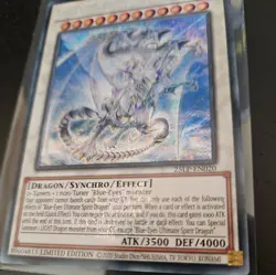 Blue-Eyes Ultimate Spirit Dragon (ESR) [25LP-EN020] Secret Rare LP - Image 2