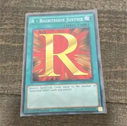 Yu-Gi-Oh! Konami R - Righteous Justice SDHS-EN030 HERO Strike Spell 1st Edition - Image 1