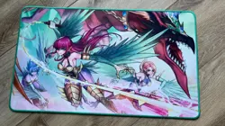 amanda lapalme manaoon art yugioh Harpie Lady Rubber Playmat In Stock - Image 1