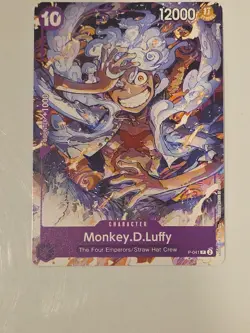 Monkey.D.Luffy P-041 One Piece TCG Card Game English NM Purple Promo (041) - Image 1