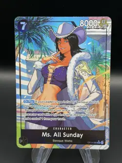 One Piece The Azure Sea’s Seven Ms. All Sunday OP14-084 Alt Art NM English - Image 1