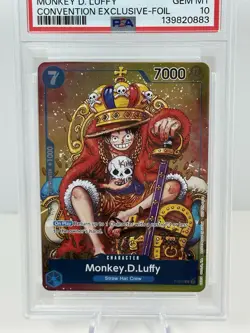 2024 ONE PIECE MONKEY D. LUFFY PSA 10 CONVENTION EXCLUSIVE-FOIL #043 PROMO - Image 2