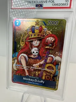 2024 ONE PIECE MONKEY D. LUFFY PSA 10 CONVENTION EXCLUSIVE-FOIL #043 PROMO - Image 3