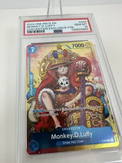 2024 ONE PIECE MONKEY D. LUFFY PSA 10 CONVENTION EXCLUSIVE-FOIL #043 PROMO - Image 5