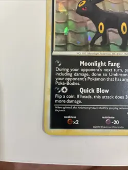 Umbreon 10/90 Cracked Ice Holo - Undaunted - Pokemon TCG MP - Image 5