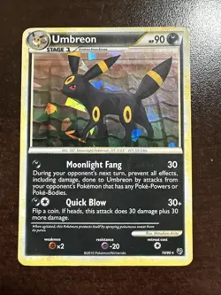 Umbreon 10/90 Cracked Ice Holo Pokemon TCG Undaunted Deck MINOR DMG - Image 1