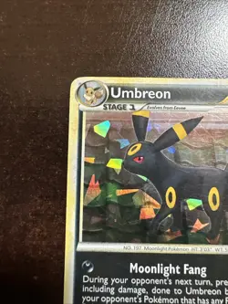 Umbreon 10/90 Cracked Ice Holo Pokemon TCG Undaunted Deck MINOR DMG - Image 2
