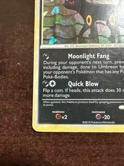 Umbreon 10/90 Cracked Ice Holo Pokemon TCG Undaunted Deck MINOR DMG - Image 5
