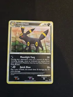 NM Pokemon Umbreon 10/90 Undaunted Cracked Ice Holo Card - Image 1
