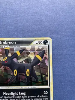 NM Pokemon Umbreon 10/90 Undaunted Cracked Ice Holo Card - Image 3