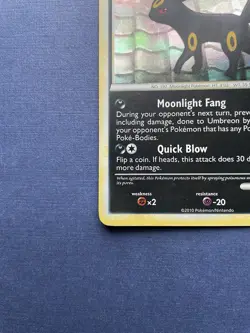 NM Pokemon Umbreon 10/90 Undaunted Cracked Ice Holo Card - Image 5