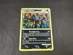 UMBREON 10/90 POKEMON UNDAUNTED CRACKED ICE HOLO RARE - Image 1
