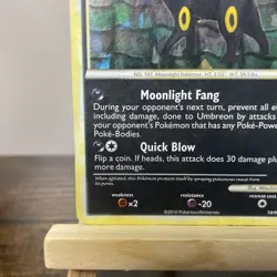 Umbreon 10/90 Cracked Ice Holo Promo-Pokemon TCG:HGSS Undaunted Holo Rare HP - Image 5