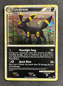 Pokemon Umbreon 10/90 HGSS Undaunted 10/90 Cracked Ice Holo Rare Promo - NM - Image 1