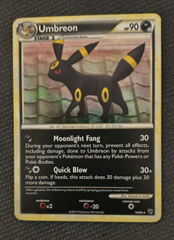 Pokemon Umbreon 10/90 HGSS Undaunted 10/90 Cracked Ice Holo Rare Promo - NM - Image 3