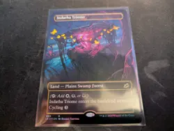 MTG Magic the Gathering FOIL Indatha Triome Borderless IKO! - Image 1