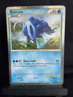 Pokemon TCG 2010 Suicune HGSS21 Black Star Promo Holo Rare LP - Image 1