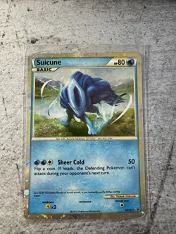 Suicune HGSS21 Holo Black Star Promo Pokemon Card LP Condition - Image 1