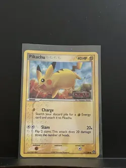 Pikachu 57/108 EX Power Keepers 2007 Reverse Holo Pokemon Card TCG HP *Crease* - Image 1