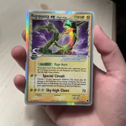 Rayquaza ex (Delta Species) 97/101 Dragon Frontiers Holo LP Lightly Played - Image 1