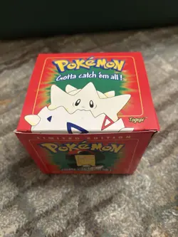 NOS Vintage Pokemon TOGEPI 23K Gold Plated Trading Card 1999 Burger King Sealed - Image 1