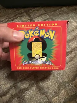 NOS Vintage Pokemon TOGEPI 23K Gold Plated Trading Card 1999 Burger King Sealed - Image 3
